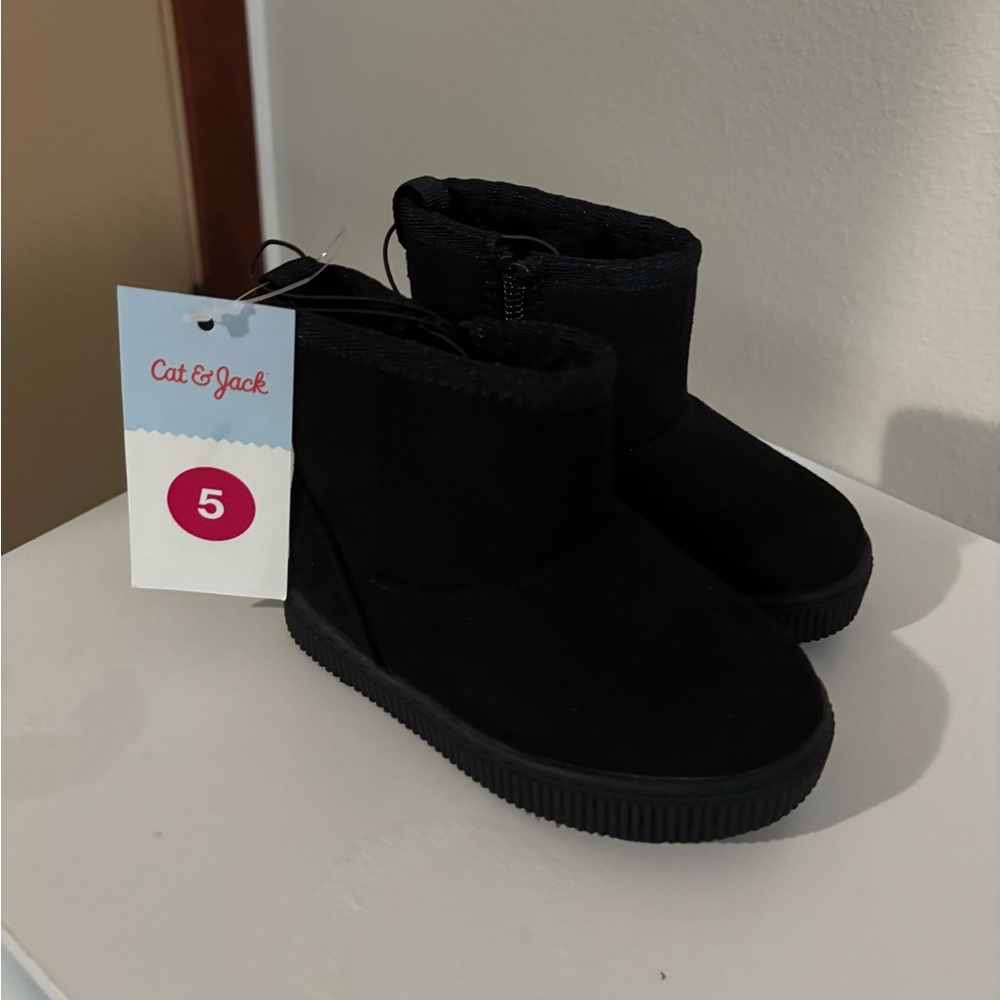 Cat & Jack Black Kids' Boots